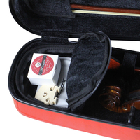 Étui de violon KYLIESMAN KV500H, matériau PC de haute qualité, style enfant, 1/2, 1/4 Étui de violon professionnel Étui rouge