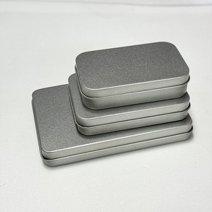 Caja de Metal Personalizada con Ventana para Empaque de Uñas Postizas, Caja de Hojalata con Tapa Transparente para Almacenamiento de Puntas de Uñas Postizas - Product Image 1