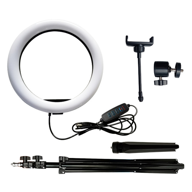 Factory Hot Sell 26cm CCT Dimmable Ringlight 3000K-6500K Photography Makeup 10 Inch LED Ring Light