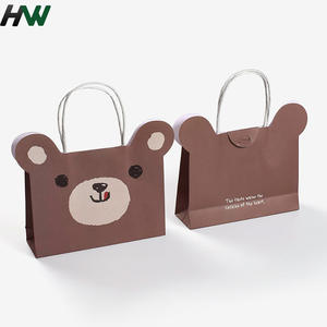 Bolsa <span class=keywords><strong>de</strong></span> Papel Kraft Ecológica y Duradera con Diseño <span class=keywords><strong>de</strong></span> Animales <span class=keywords><strong>de</strong></span> Lujo, Asa Plana <span class=keywords><strong>de</strong></span> Algodón y Laminación, con un Lindo Logotipo - Product Image 1