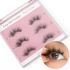 <span class=keywords><strong>Faux</strong></span> <span class=keywords><strong>cils</strong></span> autocollants en gros, marque privée, 3 paires, bande de <span class=keywords><strong>faux</strong></span> <span class=keywords><strong>cils</strong></span> en vison synthétique - Product Image 1