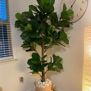 STD-28 High Quality Lifelike Faked <strong>Fiddle</strong> Leaf <strong>Tree</strong> Tall Potted Plants in Pot Artificial <strong>Fig</strong> <strong>Tree</strong> for Home Office Decor - Product Image 2