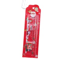 Dessin animé noël cinq-en-un croquis gomme crayon papeterie ensemble peinture pour enfants cinq pièces carte d'aspiration prix
