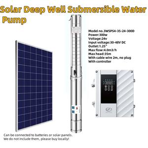 Vente en gros 3WSPS4-35-24-300D dc 24v 300w <span class=keywords><strong>pompe</strong></span> à eau submergée solaire sans balai à puits profond pour l'irrigation et l'agriculture - Product Image 5