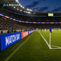 Écran LED haute luminosité P8 pour la publicité périmétrique des stades, résistant aux intempéries, promotion de marque, installation fixe