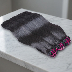 Lussuosi Fasci di Capelli Lisci Grezzi Cambogiani - Product Image 2