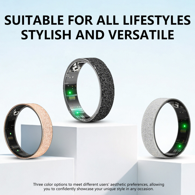 Waterproof Smart Ring V3 Health Monitor Sleep TrackerBlood Oxygen Heart Rate Monitor Sport Wearable Devices