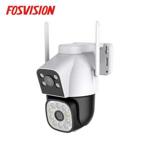 FOSVISION Caméra WiFi PT à double objectif, vision nocturne couleur intelligente IP66, audio bidirectionnel étanche, suivi humain - Product Image 2
