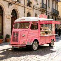 Remorque alimentaire personnalisée en aluminium pour gâteaux et confiseries avec comptoir réfrigéré pour boulangerie mobile et vente de desserts frais