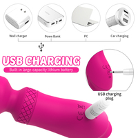 Mini vibromasseur Amazon Best Seller, 10 vibrations puissantes, rechargeable par USB, silicone de qualité alimentaire, masseur corporel intime pour femmes, OEM