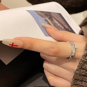 Bague papillon 3D exquise en argent pur S925, design haut de gamme à bouche ouverte avec incrustation - Product Image 4