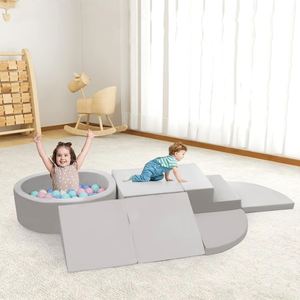 Juego de 7 Bloques de Espuma Suave para Niños Pequeños, Lavables, No Inflables, para Jugar en Interiores, Escalar y Gatear - Product Image 1