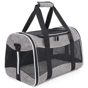 Sac de transport pour animaux de compagnie, extensible, approuvé par les compagnies aériennes, pliable, pour <span class=keywords><strong>chien</strong></span> et chat, extra spacieux, côtés souples - Product Image 1