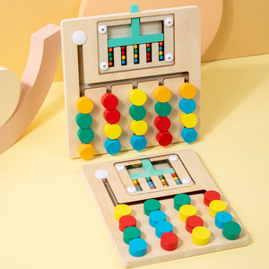 Juego de Madera para Niños, Rompecabezas de Colores, Entrenamiento de Pensamiento Lógico Creativo Montessori - Product Image 2