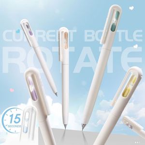 Stylo neutre rotatif à double pointe, séchage rapide, design créatif et pratique, avec une valeur esthétique élevée, forme sablier - Product Image 3