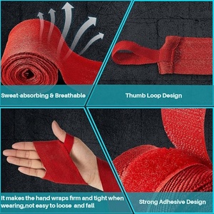 Fasce per Mani da Boxe Messicana Contender Fight Sports 5m Eco-Friendly con Passanti per il Pollice e Chiusure Sicure a Strappo per Maggiore Sicurezza - Product Image 6