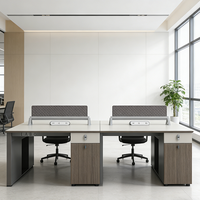 Mobilier de bureau moderne, poste de travail ouvert, bureau pour personnel, solution de poste de travail modulaire, 2, 4, 6, 8, personnalisable