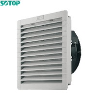 Unités de ventilation d'air de VENTILATEUR AC imperméable d'installation rapide avec l'obturateur de cascade pour la protection IP55 d'armoire électrique