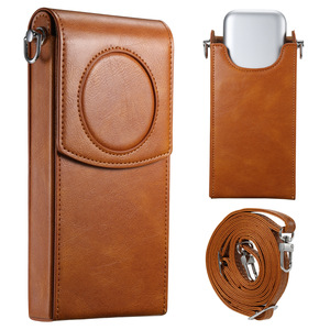 Ranuras para tarjetas de crédito Llevar Crossbody Power Bank batería pu bolsa de cuero para Apple Vision <span class=keywords><strong>Pro</strong></span> - Product Image 1