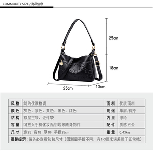 Luxury Designer Handbag Women's Pu Leather Crossbody Single Shoulder Messenger Bag for Women Soft Bags Ladies - Product Image 6