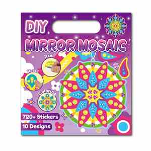Etiquetas y Marcapáginas DIY para Manualidades de Cumpleaños, Recompensas Familiares y Escolares, Adhesivos Láser de Mosaico para Niños Pequeños - Product Image 1
