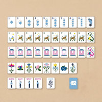 Tuiles de Mahjong Américaines Université de Caroline du Nord et du Sud, 160 pièces, en Acrylique de Luxe, Durables, Portables et Écologiques pour le Divertissement