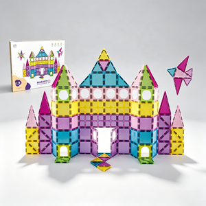 Ensemble <span class=keywords><strong>de</strong></span> <span class=keywords><strong>construction</strong></span> <span class=keywords><strong>magnétique</strong></span> <span class=keywords><strong>de</strong></span> 118/85 pièces, tuiles <span class=keywords><strong>de</strong></span> 7,5 cm, blocs <span class=keywords><strong>de</strong></span> <span class=keywords><strong>construction</strong></span>, jouets éducatifs STEM pour enfants, apprentissage créatif, haute qualité - Product Image 3