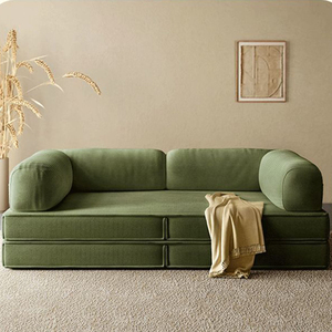 Compressed Folding <b>Sofa</b> Bed Vacuum Compression Sponge Upholstered Corduroy <b>Cover</b> Modern Design Apartment Hotel Use Eco-Friendly - Product Image 1