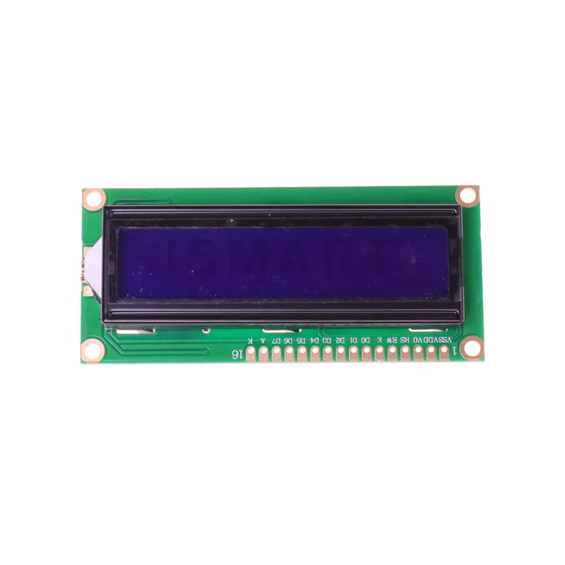 ISMART LCD1602 1602 1602arohsモジュールブルースクリーン16x2キャラクターLCDディスプレイモジュールHD44780コントローラーブルーバックライト