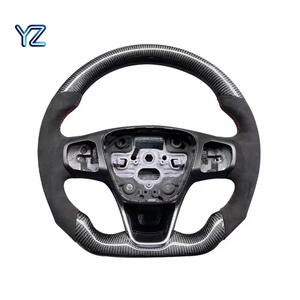 Volant de <span class=keywords><strong>voiture</strong></span> en fibre de carbone forgé sur mesure YZ Premium Racing Sport pour Ford Focus MK4 MK8 Fiesta ST MK7 MK7.5 2009-2017 - Product Image 2