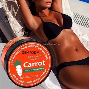 Crema Bronceadora Natural Vegana Orgánica con Péptidos Minerales Herbales para un Brillo Corporal y un Bronceado Solar, Suministro OEM - Product Image 1