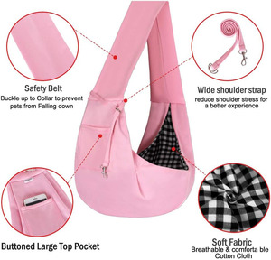 Free sample Eco-friendly Small Animals Polyester Zipper Quadrate <b>Dog</b> <b>Carrier</b> Pet Bag Sling <b>Carrier</b> - Product Image 3