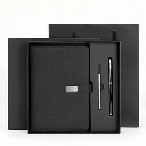 High Quality New Executive Corporate Business Usb <b>Notebook</b> and Pen Gifts <b>Set</b> Luxury Blanks Promotional Business with Custom logo - Product Image 1
