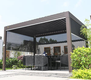 Personnalisé Cour Auvent Toit Ouvrant 3X4 4X4 3X6 3X5 <span class=keywords><strong>4X6</strong></span> 4X5 5X5 3X3 Aluminium Pergola - Product Image 3