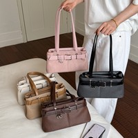 Nouveau Sac à Bandoulière Rétro de Haute Qualité 2026 avec Boucle de Ceinture, Sac Sous le Bras Tendance et Décontracté pour Femme