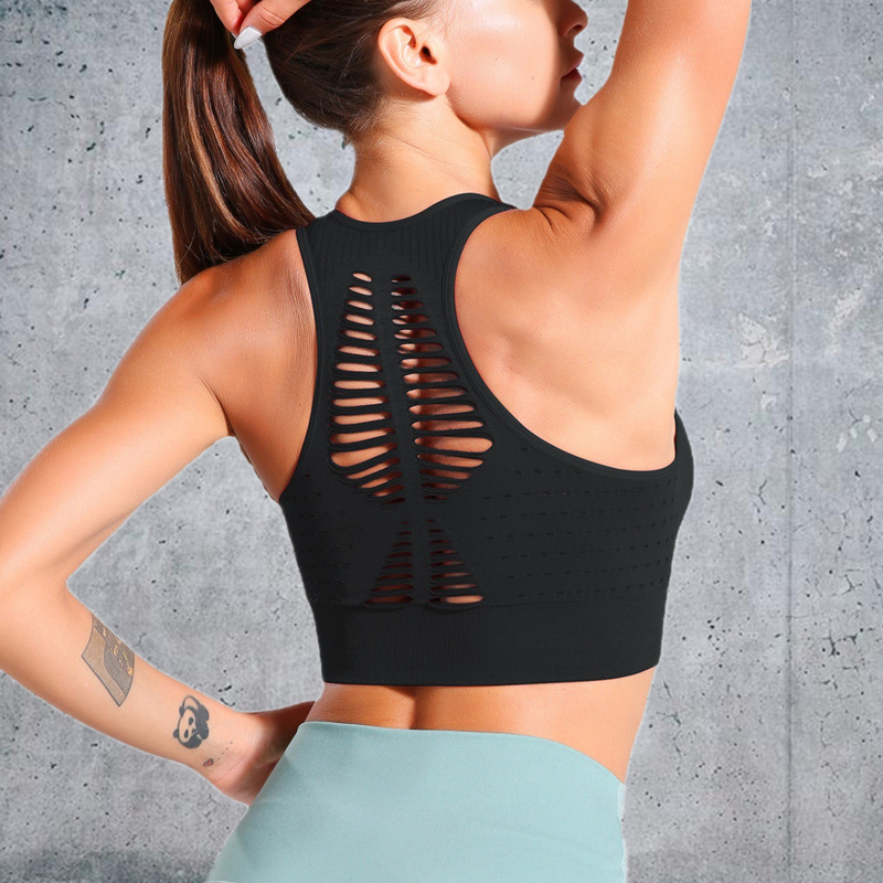 New Product  Hot  Sexy  Factory Wholesale Women Seamless Bandeau Strapless Girl fitness 4 colors bra