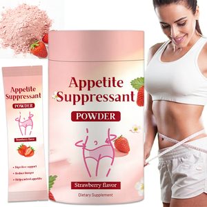 Натуральный веганский порошок для подавления аппетита со вкусом клубники для пищеварения под собственной торговой маркой (Private Label) - Product Image 1