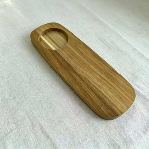 Bandeja de Servir de Madera de Acacia al por Mayor con Cuenco de Cerámica Extraíble, Tabla Ovalada Dividida para Charcutería, Aperitivos, Restaurantes y Fiestas - Product Image 1