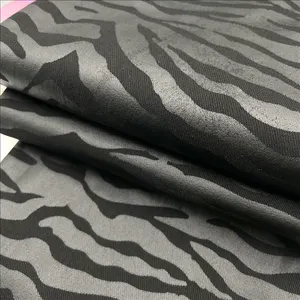 Super Elastic Cloth Black Silver Leopard Print PU Coated Women's Legging Fabric