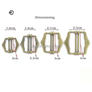 Boucles coulissantes métalliques personnalisées en gros pour ceintures, sacs et attaches de vêtements - Product Image 5