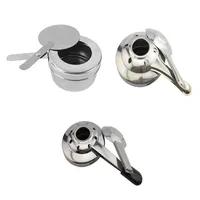 Réchaud de buffet en acier inoxydable avec support de combustible, dispositif d'allumage, pour traiteur, dortoir et extérieur, compatible alcool
