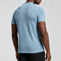 T-shirt de sport pour homme à col rond, séchage rapide, pour l'entraînement et les activités de plein air