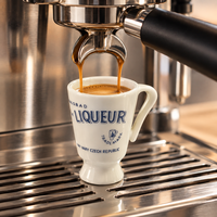 Tasse à café PC 50 ml personnalisable avec logo, réutilisable pour dégustation d'espresso et promotions