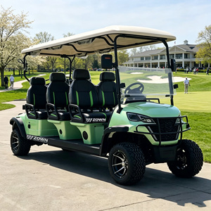 Voiturette de golf ZOWN à autonomie étendue pour 2 passagers, faible consommation d'énergie, batterie permettant une utilisation toute la journée sur le terrain de golf - Product Image 1