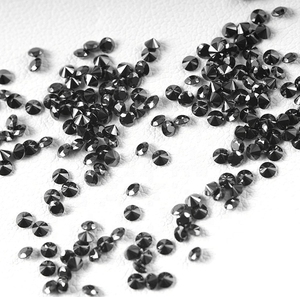 Diamante Moissanite Melee da 0,8 mm a 2,9 mm, colore nero, pietra <span class=keywords><strong>di</strong></span> accento per incastonatura micro-pavé <span class=keywords><strong>di</strong></span> gioielli hip hop, pendenti e orologi. - Product Image 3