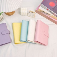 Carnet de notes en cuir pu, planificateur de couverture de budget d'économie d'argent, classeur de budget personnalisé a6 avec enveloppes de billets, planificateur de journal