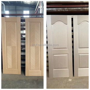 Rivestimento per Porte Stampato Design Moderno Impermeabile in MDF HDF Impiallacciatura Naturale <span class=keywords><strong>Noce</strong></span> Nero Quercia Rossa per Decorazione Porte - Product Image 6