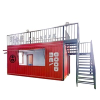 Conteneur mobile Fullking, maison rectangulaire, kiosque commercial, café en zone touristique, bureau, boutique créative, hébergement