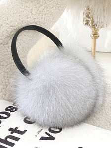 Jancoco 2025 Invierno Cálido Outwear Orejera de piel de zorro con diferentes colores - Product Image 3