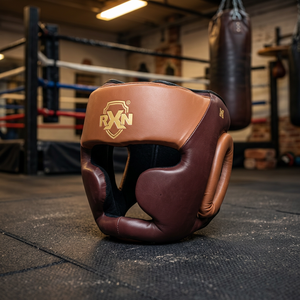 Protector de Cabeza de Cuero para Boxeo, Casco Protector Transpirable y Ajustable para Entrenamiento de Artes Marciales, Kickboxing y MMA - Product Image 2